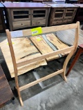 WORMY MAPLE COAT RACK 36X14X43 NATURAL