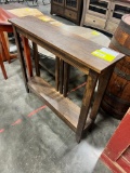 WORMY MAPLE ACCENT TABLE 9X36X32 LONG OAK