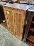 OAK TWO DOOR CABINET 30X13X48 MEDIUM