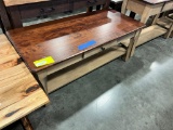 BR MAPLE AND CHERRY COFFEE TABLE 48X22X18 TWO TONE
