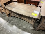 BR MAPLE COFFEE TABLE 42X20X18 SMOKE