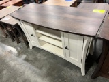 BR MAPLE TV STAND 48X20X31 SLATE AND COUNTRY WHITE