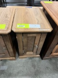 BR MAPLE AND OAK END TABLE 14X20X24 ALMOND CARAMEL