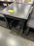 ELM END TABLE 22X22X24 GUNSMOKE