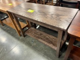 OAK SOFA TABLE 18X42X31 DARK STREAK