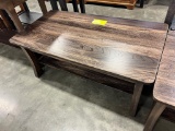 ELM COFFEE TABLE 22X42X18 DARK STREAK