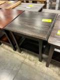 ELM END TABLE 22X22X25 DARK STREAK