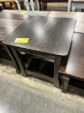 ELM END TABLE 22X22X24 DARK STREAK