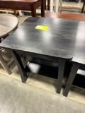 ELM END TABLE 22X22X25 GUNSMOKE