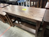 OAK SOFA TABLE 18X42X30 DARK STREAK