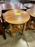 ELM END TABLE 22RNDX25 SEELY