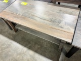 BR AND WORMY MAPLE COFFEE TABLE 22X42X19 BELAIR