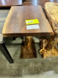 WALNUT END TABLE 20X15X24 CLEAR FINISH