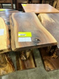 WALNUT AND ASPEN END TABLE 25X15X24 CLEAR