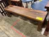 RECLAIMED OAK BENCH 59IN