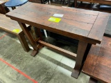 RUSTIC CHERRY SOFA TABLE 16X42X30 ASBURY