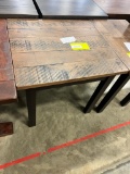 RUSTIC CHERRY END TABLE 22X24X22 BLK WALNUT/ONYX