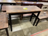 RUSTIC CHERRY SOFA TABLE 15X42X30 BLK WALNUT/ONYX