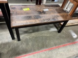RUSTIC CHERRY COFFEE TABLE 22X42X18 BLK WALNUT/ONYX