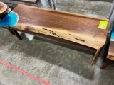 WALNUT BENCH W/ EPOXY 4FT