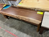 WALNUT BENCH W/ EPOXY 4FT