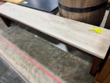 RECLAIMED OAK BENCH 82IN