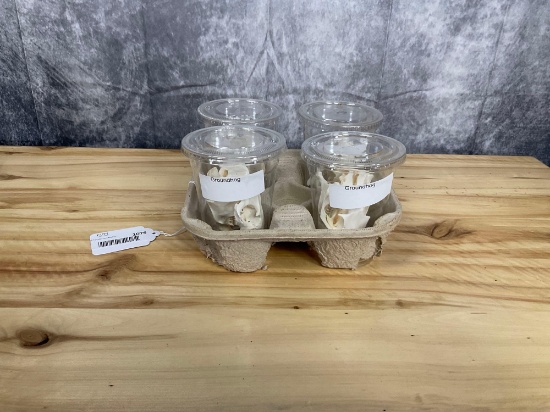 4 Groundhog Skulls Good Condition