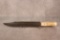 HARBUCK CUSTOM KNIFE WITH DAMASCUS BLADE AND STAG HANDLE 17