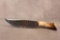 LARGE CUSTOM KNIFE. STAG HANDLE. MAKER UNKNOWN. 16
