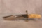 RDS CUSTOM KNIFE WITH BURL WOOD HANDLE 14