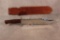 RDS Bowie knife wood handle with leather sheath 16