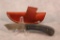 Small custom knife with Damascus blade