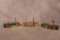 Three Case XX Tiny Toothpicks with Blade Etch, Red/Green Elegante, Gray Bone KY Show, & Corelon