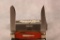 1997 REMINGTON R4468 BULLET KNIFE WOOD HANDLES