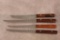 SET OF 4 WARTHERS KITCHEN KNIVES.