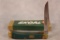 Schrade Single Blade Trapper Style Knife with 'Skoal' Blade Etch