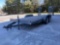 16 Ft Heavy Duty Tandem Axle Equipment Trailer Good Condition Vin# 1R9BP1621AT522041 W/Ramps & Light