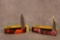2 BUCK FOLDING KNIVES. BANTAM