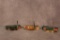 3- CASE XX TINY TOOTHPICKS. 2000 ROSEWOOD, 2002 BONE STAG, 1997 STAG