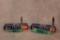 2- 2015 CASE XX JADE HANDLE KNIVES. TINY TOOTHPICK AND TB TEARDROP