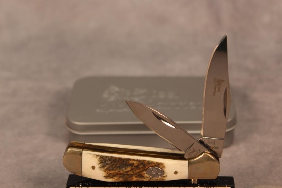 STEEL WARRIOR 2-BLADE STAG HANDLE
