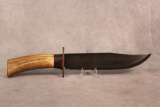 CUSTOM MADER BOWIE WITH KNIFE WITH STAG HANDLE