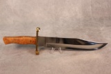 RDS KNIFE W/ BURL WOOD HANDLE 15