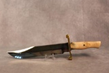 RDS Custom Knives Wood Handle Bowie, 15.5