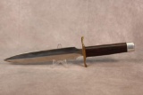 Custom Wood Handle Dagger Knife, 13