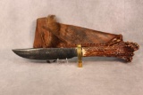 Lukus Custom bowie with stag handle 16