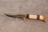 Hedrik Custom stag handle Knife 6.5