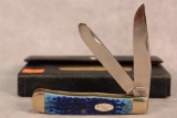 1989 Case XX Blue Bone Handle Trapper