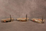 Three Case XX Tiny Toothpicks, Midnight Stag, Toasted Color Wash, & Black Sythentic