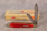 2016 Case XX Red Bone Two Blade Teardrop